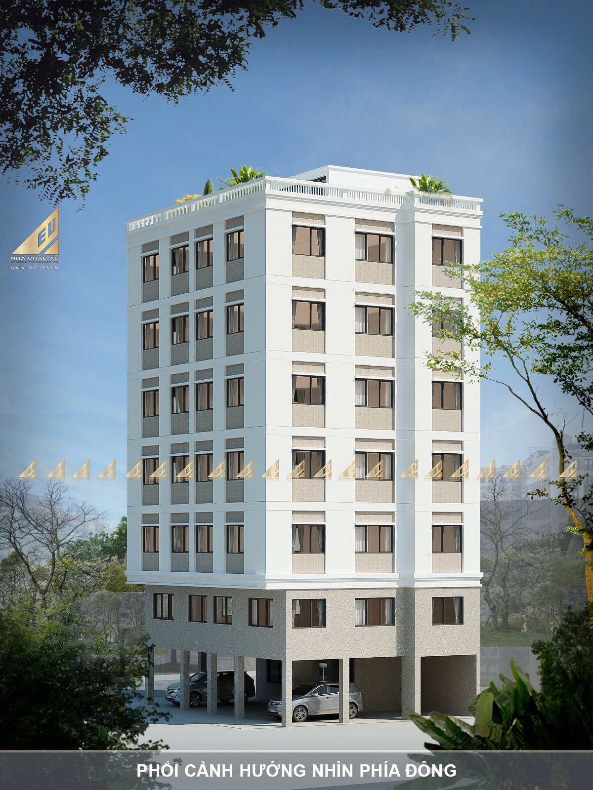 THIẾT KẾ- CÔNG TRÌNH 8 TẦNG (Đặng Thai Mai-HN)